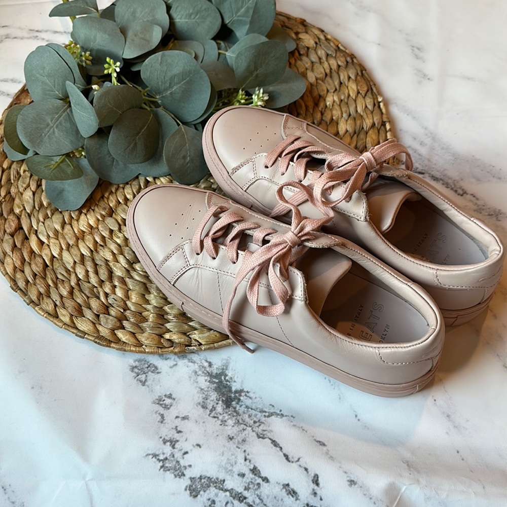 EUC - Greats - Women's Royale Perforated pink on pink Sneaker - Size 8.5.